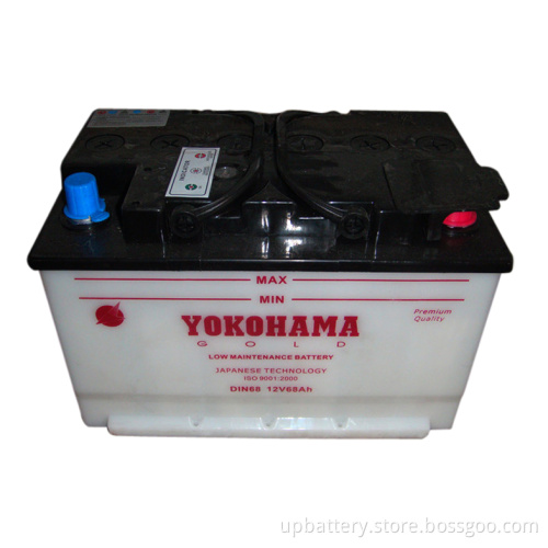 Dry Charged Automotive Starter Batteries DIN68 56828 12V 68ah